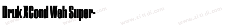 Druk XCond Web Super字体转换
